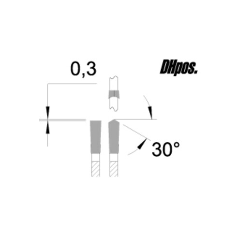 Edessö Lama per sega circolare taglio di precisione HDpos alta durata, HW 303x3,2/2,2x30 Z=60 DH pos
