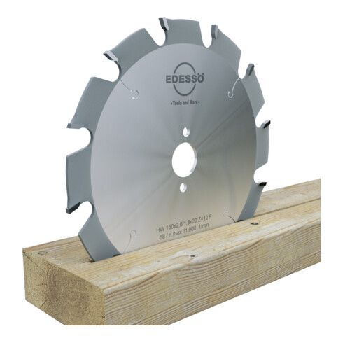 EDESSÖ Lame de scie circulaire à main à dents grossières, HW 160x2,6/1,8x20 Z=12 F