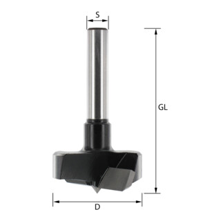 Embout Forstner EDESSÖ WS- (acier à outils), Z=2+2, rotation dans le sens horaire