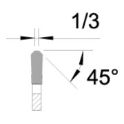 EDESSÖ Bausäge - HW Kreissägeblatt für den harten Einsatz, NAGELFEST, HW 350x3,5/2,5x30 Z=24 FF-4