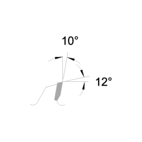 EDESSÖ Handkreissägeblatt Grobzahn, HW 235x3,0/2,0x30 Z=20 F