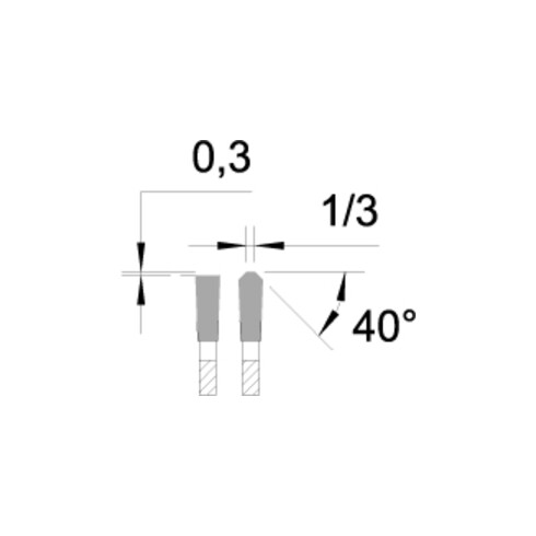 EDESSÖ Handkreissägeblatt Universal für Holz und Metall, HW 235x2,8/2,2x30 Z=60 TF