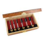 EDESSÖ HW- (HM) 6 stuks XXL groeffrees, extra lange snijkantlengte, met boorrand, Z=2+1 diameter 8/10/12/16/18/20 mm S 8-1