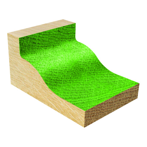 EDESSÖ HW- (HM) Abplattfräser, Z=2, Kugellager unten, Durchmesser 76,2 NL15,9, GL68 S12 W R2