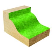 EDESSÖ HW- (HM) afplatfrees Karnis profiel, Z=2, kogellager onder, diameter 50,8 NL12,7, GL56 S12 W R9,52-3