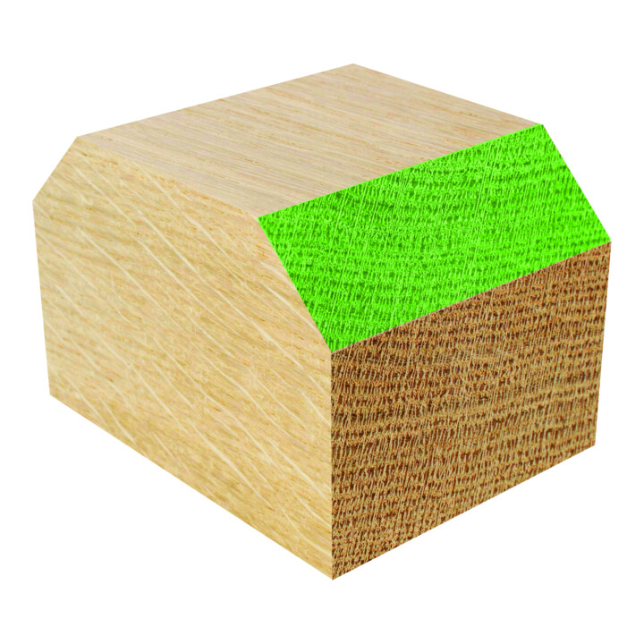 EDESSÖ HW- (HM) Fasefräser, Z=2, Kugellager unten