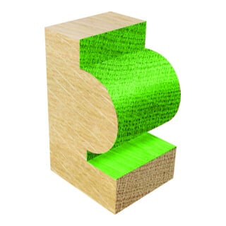 EDESSÖ HW- (HM) Halbstabfräser, Z=2, Kugellager unten