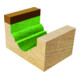 EDESSÖ HW- (HM) Klassieke frees, Z=2, met kogellager aan schachtzijde, diameter 35 NL14,3, GL55 S12 W R6,35