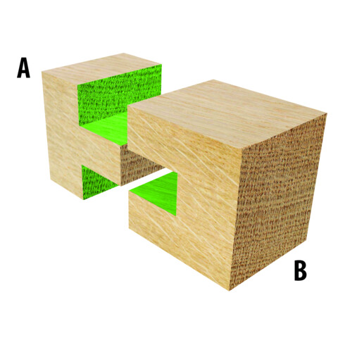 EDESSÖ HW- (HM) Nut- und Federgarnitur Set, Z=2, Kugellager unten