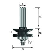 EDESSÖ HW- (HM) Profil- und Konterprofil B, Z=2, Kugellager unten 41 mm-1