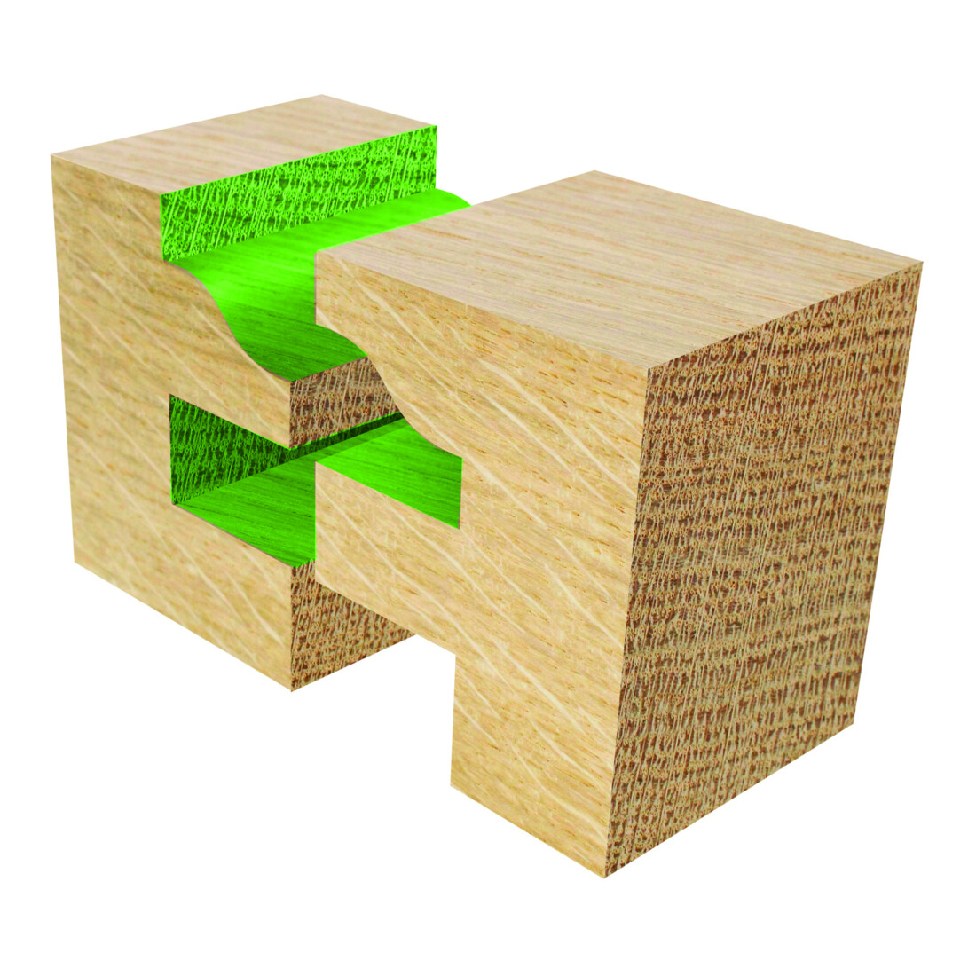 EDESSÖ HW- (HM) Profil- und Konterprofil B, Z=2, Kugellager unten, Durchmesser 41 NL23,8, GL70 S12 W R4,76