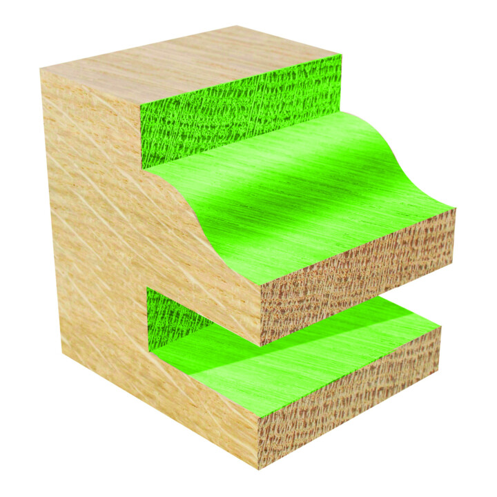 EDESSÖ HW- (HM) Profil- und Konterprofil Garnitur A, Z=2, Kugellager unten