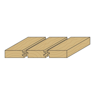 EDESSÖ HW- (HM) Verleimfräser, Z=2