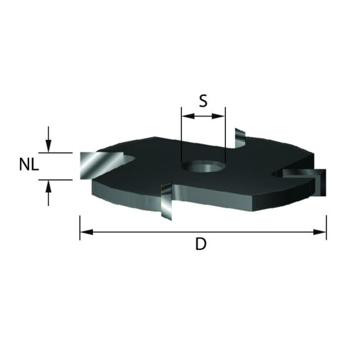 EDESSÖ HW- (HM) schijffrees, Z=3