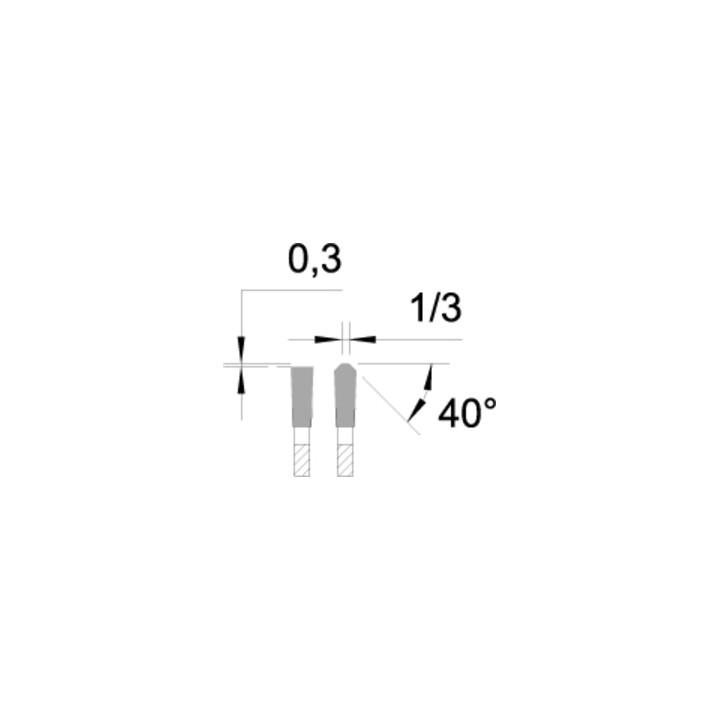 EDESSÖ Kreissägeblatt Präzision TFneg (NE) Vielzahn, HW 300x3,2/2,6x30 Z=96 NE neg