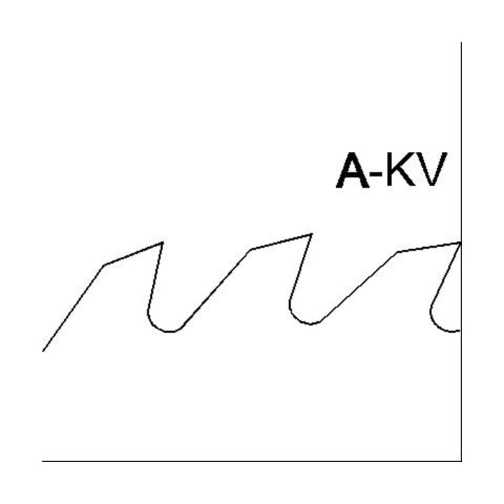 EDESSÖ Volstalen VS Bouwcirkelzaagblad CR / Tandsnede A - KV normale dikte, VS/CR KV-A