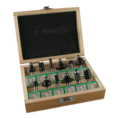 EDESSÖ S32 TC frezenset 12 delig divers, schacht 6 mm