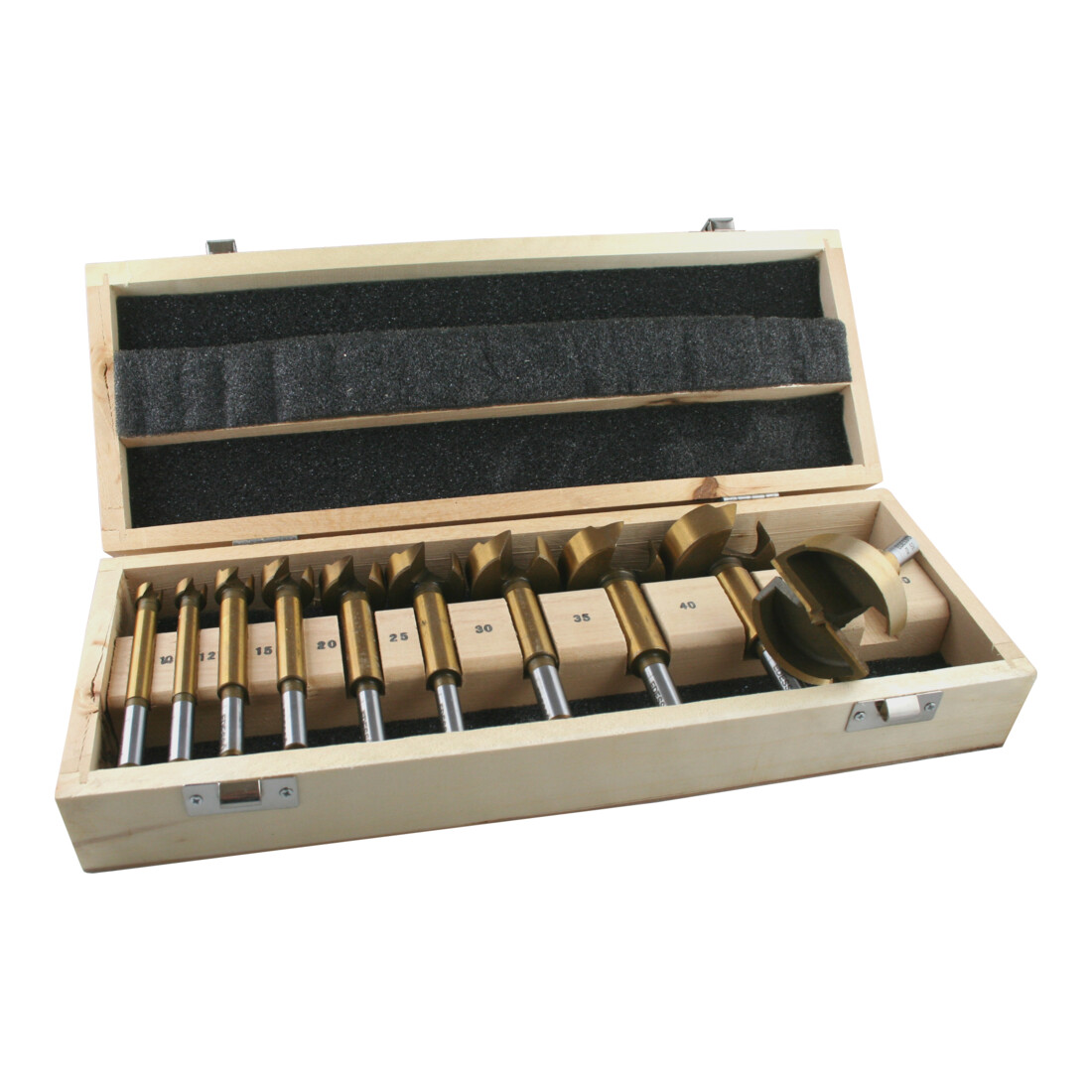 EDESSÖ SF3 SP-Stahl Forstnerbohrer Satz 10 Teile TIN-beschichtet