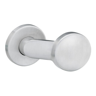 edi Bouton OT 1052/1620 rond, sur rosace anodisé argenté
