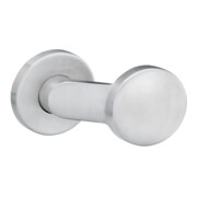 edi Bouton OT 1052/1620 rond, sur rosace anodisé argenté