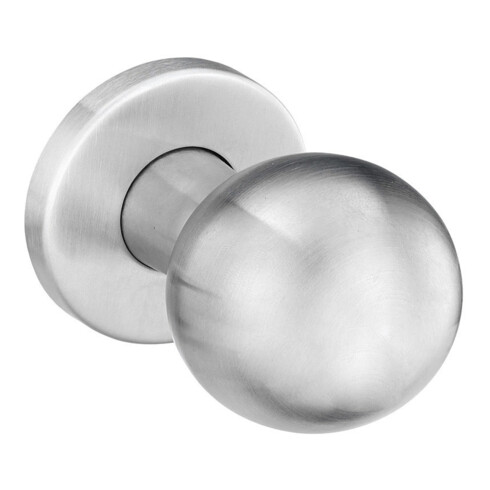 edi Bouton OT 1052/5020 rond, sur rosace anodisé argenté
