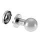 edi Bouton OT 1052/5020 rond, sur rosace anodisé argenté-2