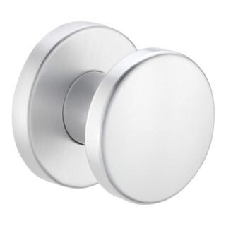 edi Bouton OT 1052/7020 rond, sur rosace anodisé argenté
