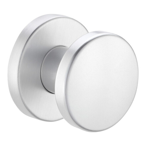 edi Bouton OT 1052/7020 rond, sur rosace anodisé argenté