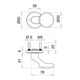 edi Bouton OT sur rosace 1052/1620, rond, acier inoxydable mat-3