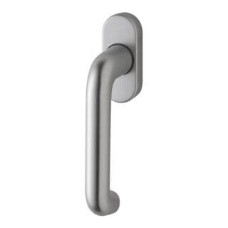 edi DK-Fenstergriff Janus 1013/1000 mit ovaler Rosette,VK7x35 Edelstahl matt