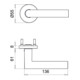 edi Garniture demi-poignée HT Riva 2108/5200 rd.,VK10 acier inoxydable, mat-3