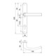 edi Poignée demi-garniture LS, ov, Kronos 2005/0235 VK8, PZ, E92, acier inoxydable-3