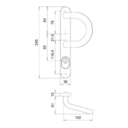 edi PT-SI-Wechselgarnitur Kronos 2005/1045 LS,PZ gelocht,8/92, Edelstahl-4