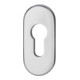 edi Rosace de clé FH Ares FS 0813/9 ovale, PZ perforée, argent anodisé-1