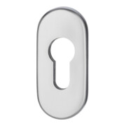 edi Rosace de clé FH Ares FS 0813/9 ovale, PZ perforée, argent anodisé