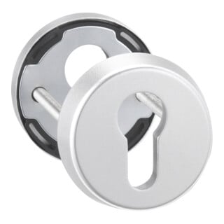 edi Rosace de protection pour clé 6633, PZ perforée RH12 acier inox mat