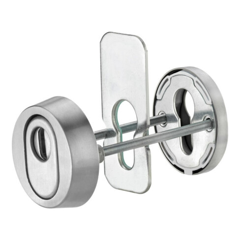 edi Rosace de protection pour clé 7456, PZ percée RH15 acier inox mat