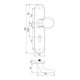EDI Schutzgarniture Logo 8753/0292 Alu.F1 92mm 65-75mm-4