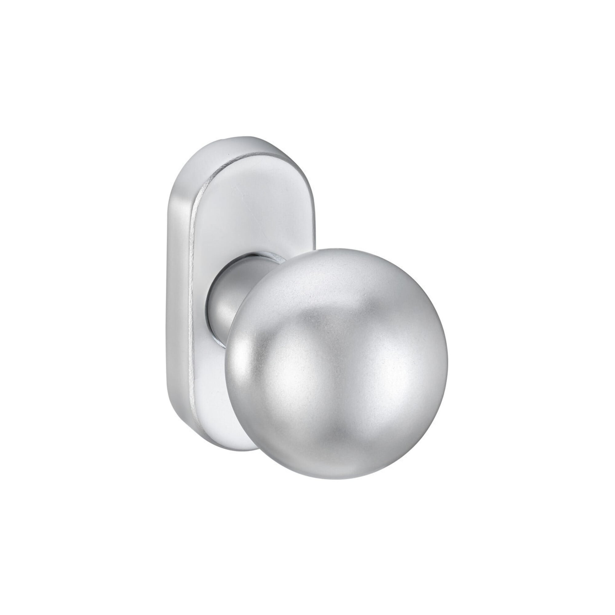 edi ZT-Knopf Ares 2033/5010 oval, auf Rosette VK8, silber eloxiert ; Dieckmann