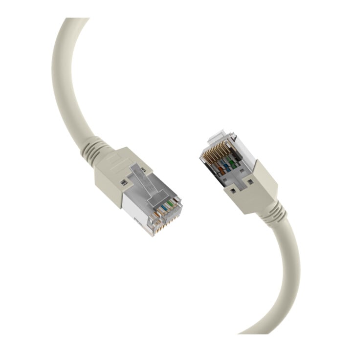 EFB Câble de raccordement Cat.5E RJ45-Hirose SFTP 7,5 m gris clair