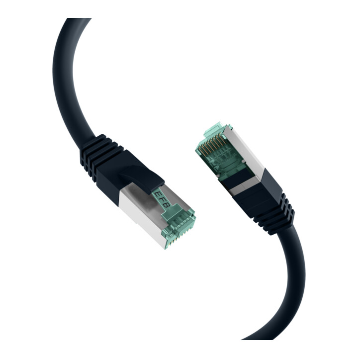 EFB Câble de raccordement Cat.6A S/FTP RJ45 EC6000A 1,5 m noir