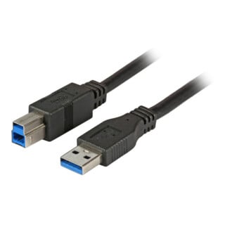 EFB-Elektronik Câble de connexion USB A-B 3,0 m USB 3.0 noir K5236.3
