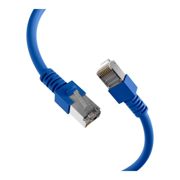 EFB-Elektronik Câble de raccordement Cat.5e 2xRJ45 avec SF/UTP EC5000 5m bleu