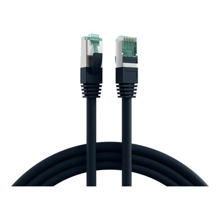 EFB-Elektronik Câble de raccordement Cat.6A S/FTP RJ45 EC6000A 0,25 m noir