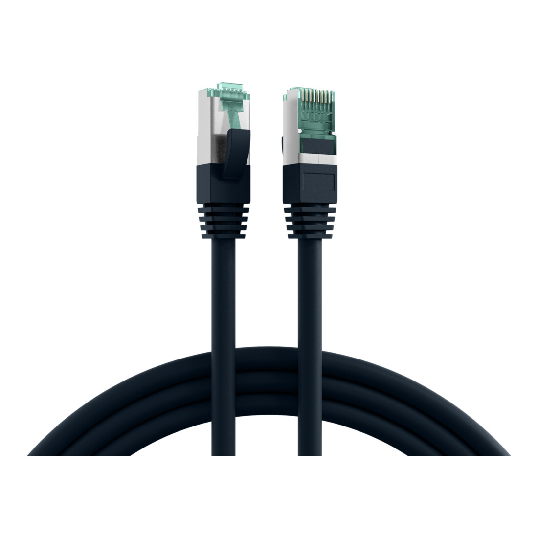 EFB-Elektronik Câble de raccordement Cat.6A S/FTP RJ45 EC6000A 0,25 m noir