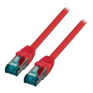 EFB-Elektronik Câble de raccordement Cat.6A S/FTP RJ45 EC6000A 0,5 m rouge
