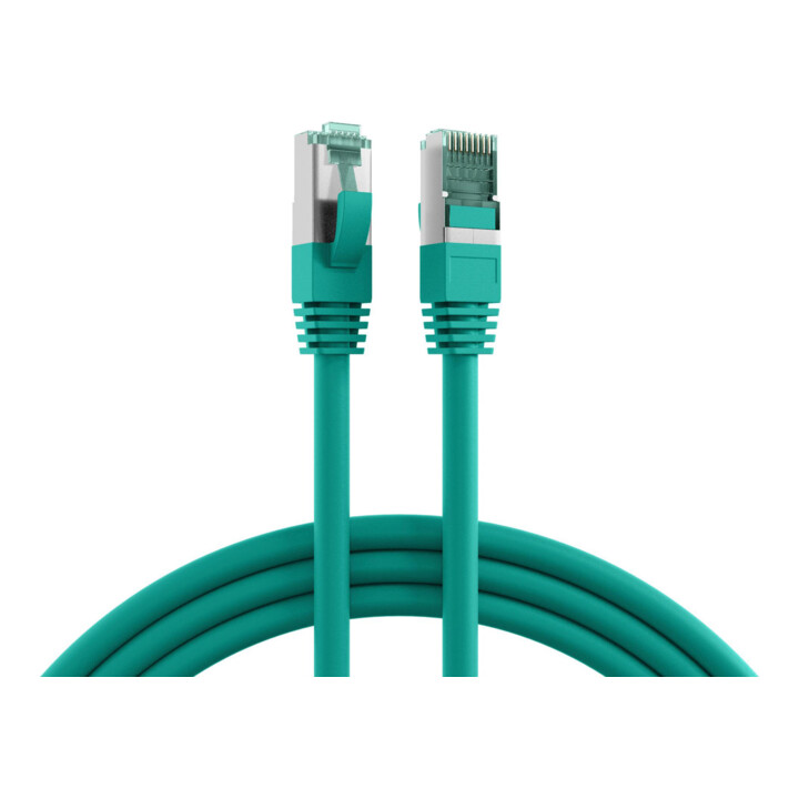 EFB-Elektronik Câble patch Cat.6A S/FTP RJ45 EC6000A 0,5 m vert