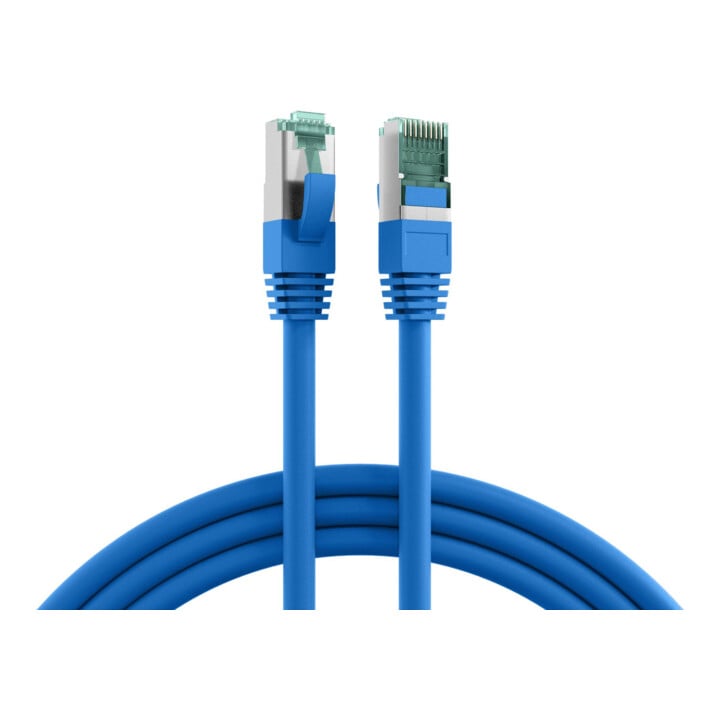 EFB-Elektronik Câble patch Cat.6A S/FTP RJ45 EC6000A 2m bleu