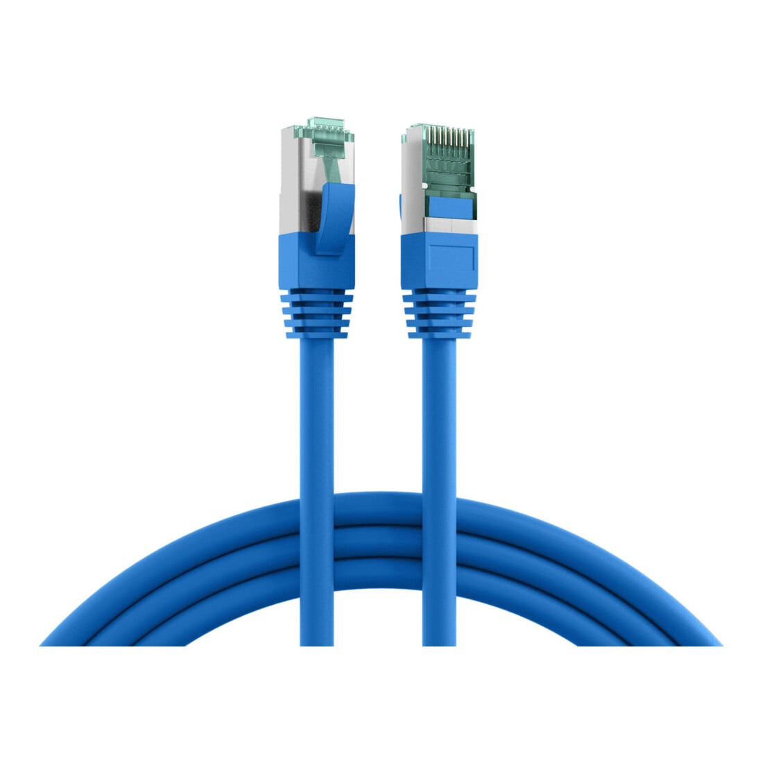 EFB-Elektronik Câble patch Cat.6A S/FTP RJ45 EC6000A 2m bleu