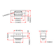 EFB-Elektronik Connecteur D-Sub 9 broches 28653.1-5